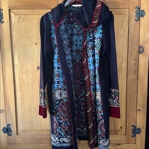 Soft Surroundings Multicolor Embroidered Jacket